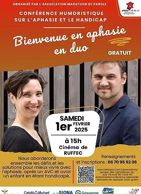 Illustration slider Bienvenue en aphasie en duo
